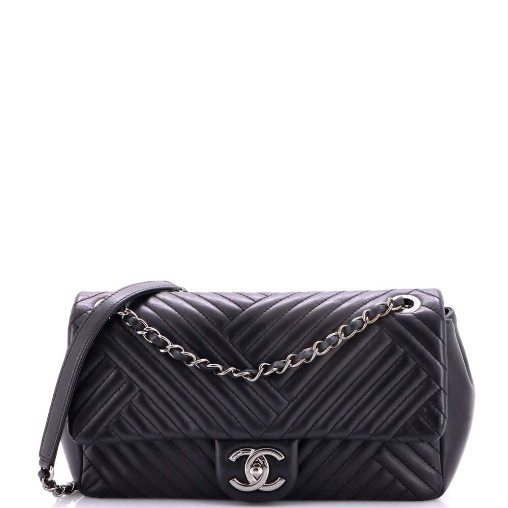 Chanel Cc Crossing Flap Bag Chevron #242416C42B